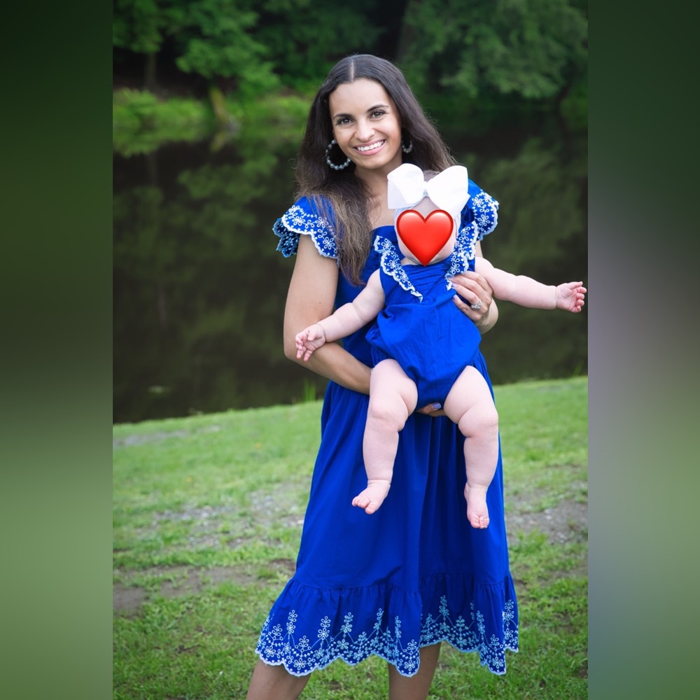 Gymboree Mommy and Me Blue Belle Matching Outfits